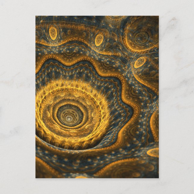 Steampunk flower postcard (Front)