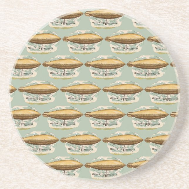Steampunk Flying Machine Coaster (Front)