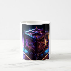 Steampunk Fractal Reflective Music Box Coffee Mug