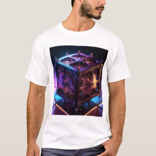 Steampunk Fractal Reflective Music Box T-Shirt