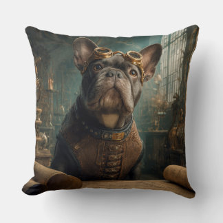 Steampunk Frenchie (Edition 2) - 20" x 20"  Cushion