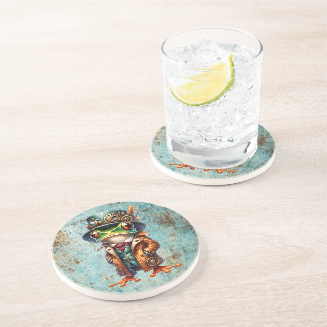 Steampunk Frog Coaster (Side)
