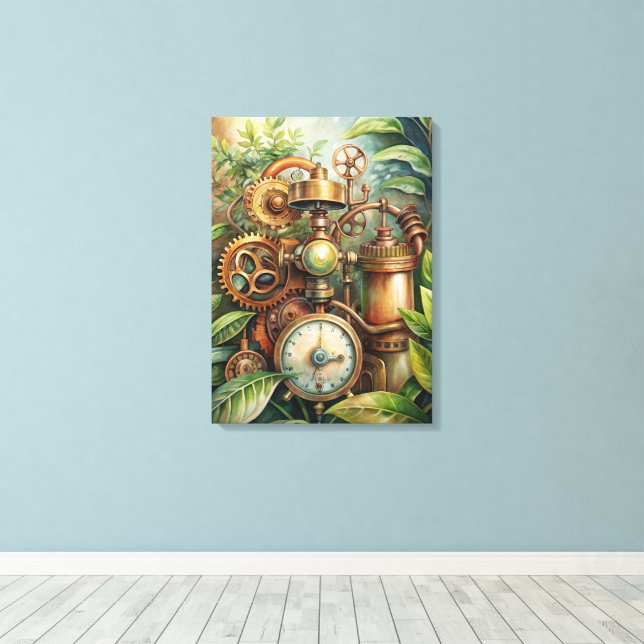 Steampunk Garden Canvas Art (Insitu(Wood Floor))