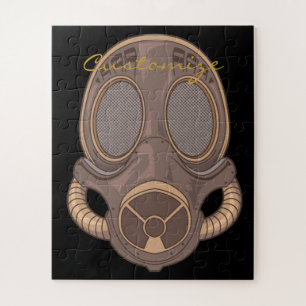Steampunk Gas Mask Thunder_Cove Jigsaw Puzzle