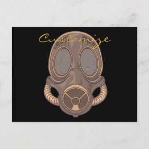 Steampunk Gas Mask Thunder_Cove Postcard