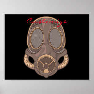 Steampunk Gas Mask Thunder_Cove Poster