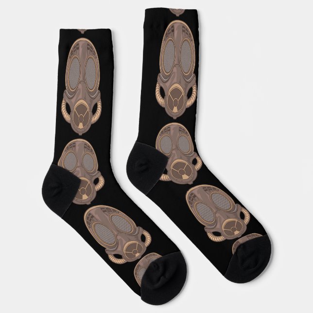 Steampunk Gas Mask Thunder_Cove Socks (Right)