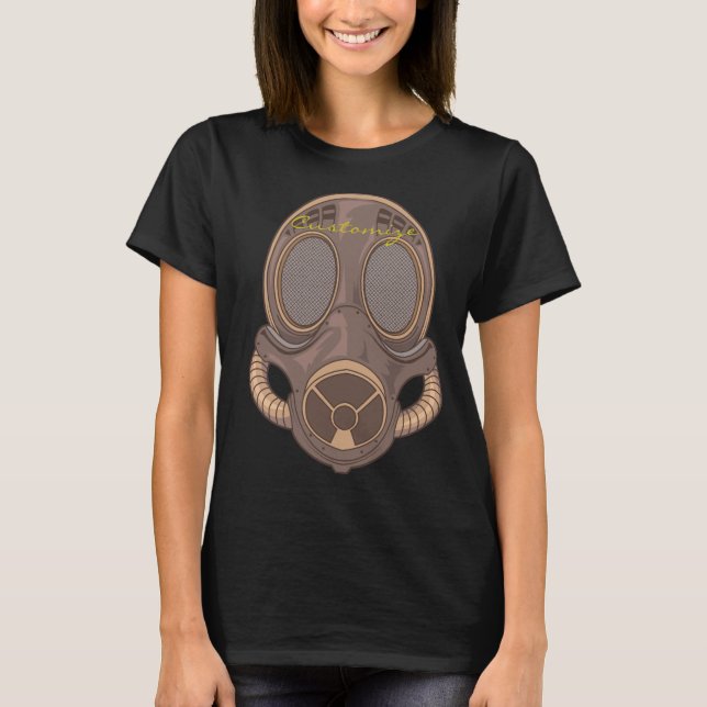 Steampunk Gas Mask Thunder_Cove T-Shirt (Front)