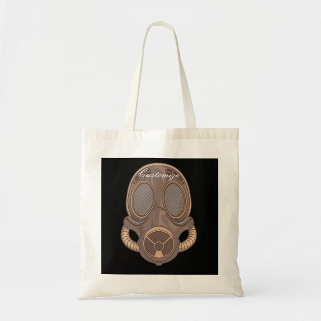 Steampunk  Gas Mask Thunder_Cove Tote Bag (Front)