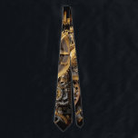 Steampunk Gear and Lever Engine Tie<br><div class="desc">About "Steampunk Gear" - A beautiful image featuring an array of Steampunk gears,  levers,  dials and other Victorian paraphernalia,  all in high steampunk-inspired detailing!</div>