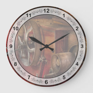 Steampunk - Gear - It used to work Large Clock