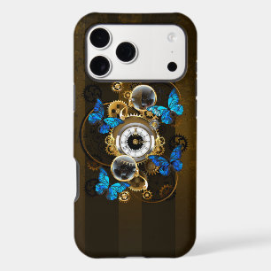 Steampunk Gears and Blue Butterflies