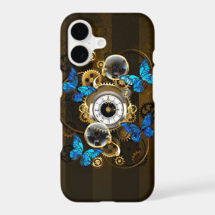 Steampunk Gears and Blue Butterflies