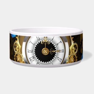 Steampunk Gears and Blue Butterflies