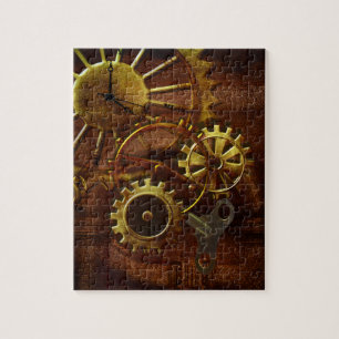 Steampunk Gears and Pipes Jigsaw Puzzle