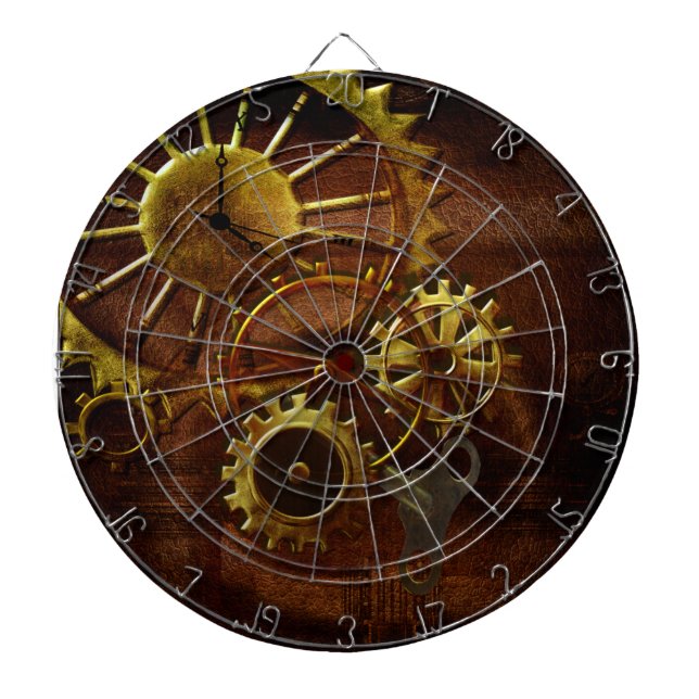 Steampunk Gears Dartboard (Front)