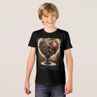 Steampunk Gears Heart Tri-Blend Shirt
