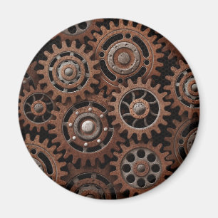 Steampunk Gears Magnet