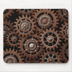 Steampunk Gears Mouse Mat
