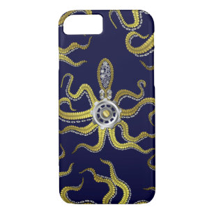 Steampunk Gears Octopus Kraken Case-Mate iPhone Case