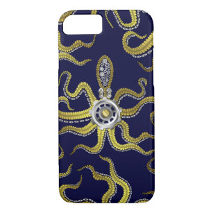 Steampunk Gears Octopus Kraken Case-Mate iPhone Case
