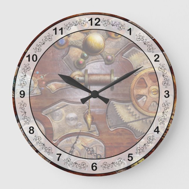 Steampunk - Gears - Reverse engineering Large Clock (Front)