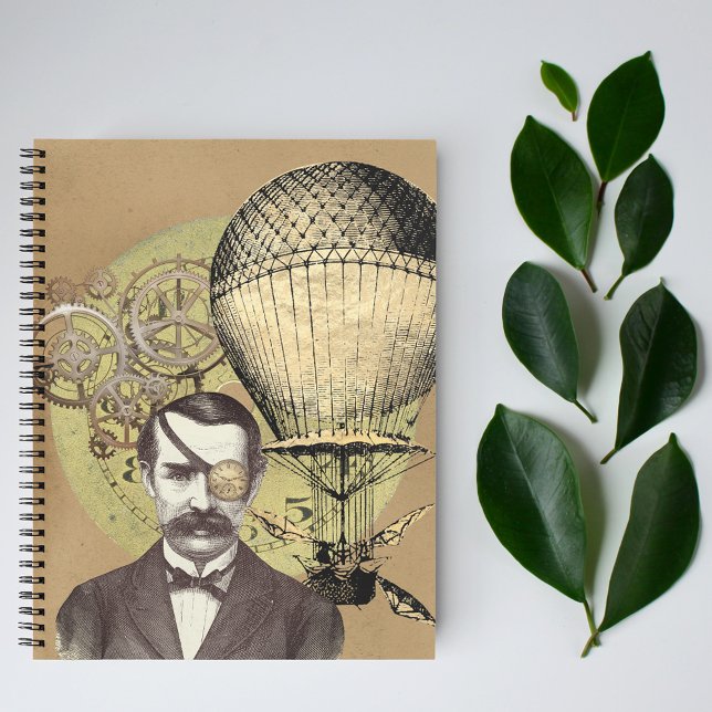 Steampunk Gentleman Collage Sketch Notebook (Creator Uploaded)
