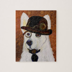 Steampunk German Shepherd Jigsaw Puzzle