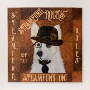 Steampunk German Shepherd Jigsaw Puzzle