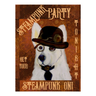 Steampunk German Shepherd       Poster