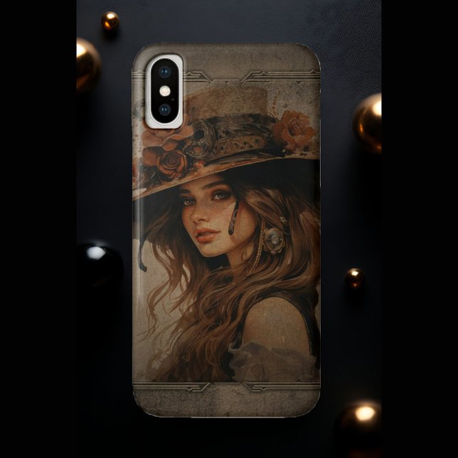 Steampunk Girl Case-Mate iPhone Case (Creator Uploaded)