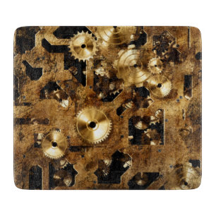 Steampunk Glass Cutting Board