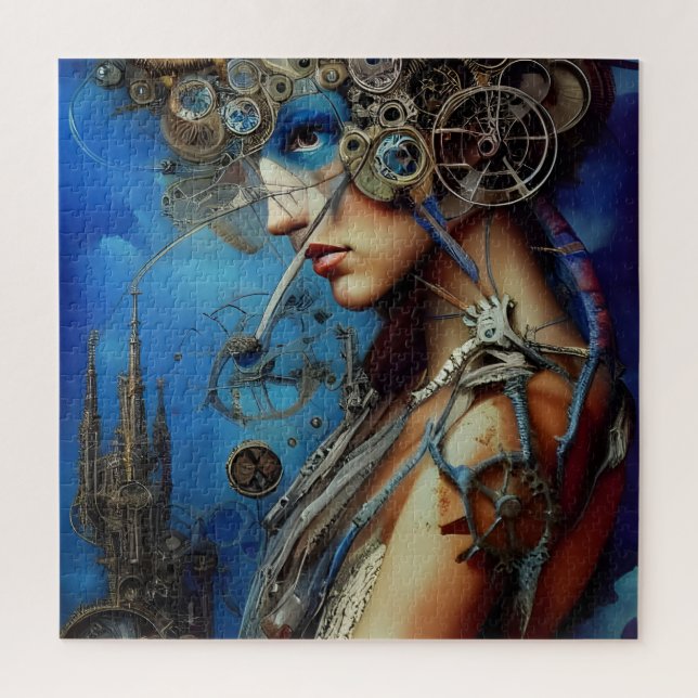 Steampunk Goddess Puzzle (Vertical)