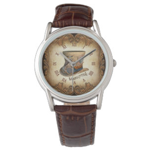 Steampunk Goggle Hat ~ Great Horned Owl ~  Watch