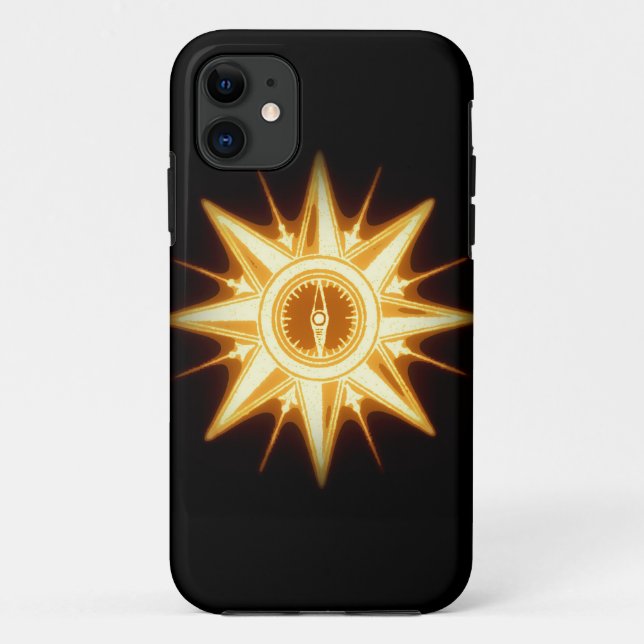 Steampunk Gold Compass Rose Altered Light Case-Mate iPhone Case (Back)