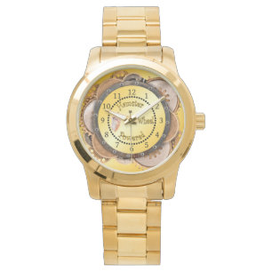 Steampunk ~ Golden Hamster Wheel Powered ~ Watch