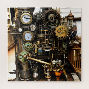 Steampunk Good Luck Generator Jigsaw Puzzle