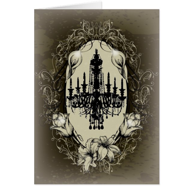 steampunk goth victorian vintage paris chandelier (Front)