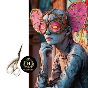 Steampunk Gothic Gargoyle Pink Butterfly Wings Tissue Paper