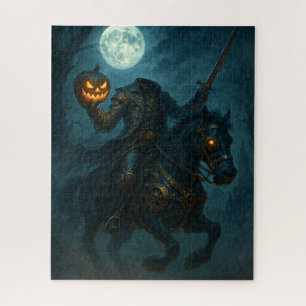 Steampunk Gothic Horror Headless Horseman Jigsaw Puzzle