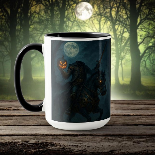 Steampunk Gothic Horror Headless Horseman Mug (Creator Uploaded)