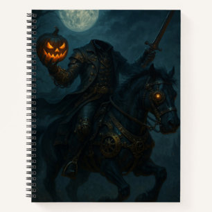 Steampunk Gothic Horror Headless Horseman Notebook