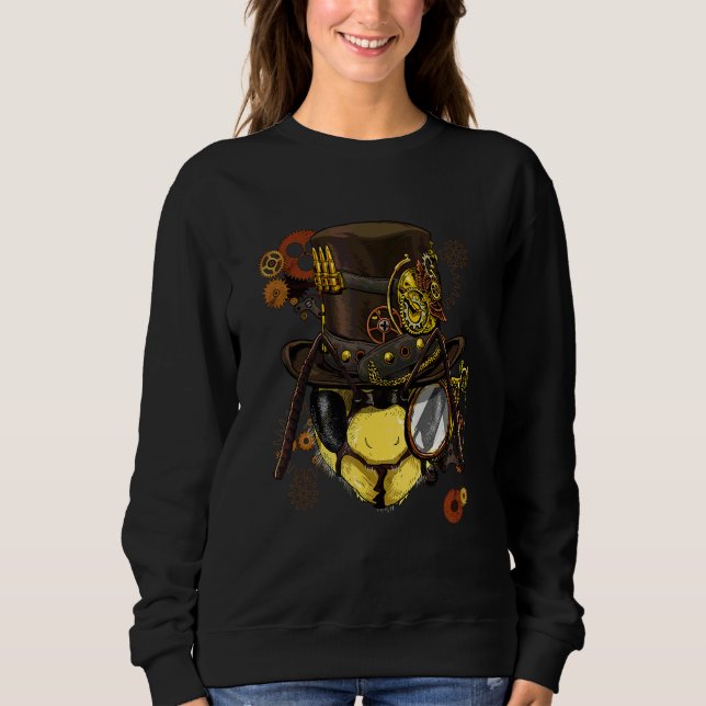 Steampunk Gothic Queen Bee Mechanical Animal Bee Sweatshirt (Front)