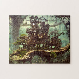 Steampunk Greenhouse in the Jungle Jigsaw Puzzle