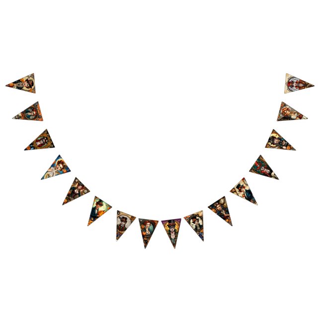 Steampunk Halloween  Bunting (All)