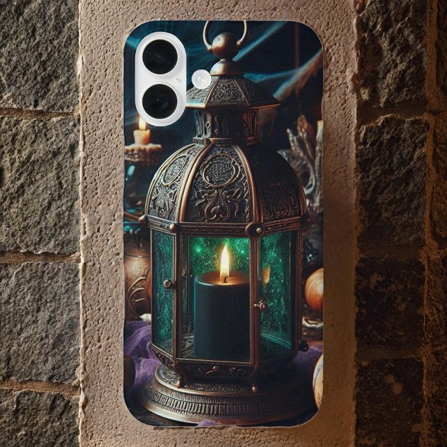 Steampunk Halloween Clockwork Black Lantern iPhone Case (Creator Uploaded)