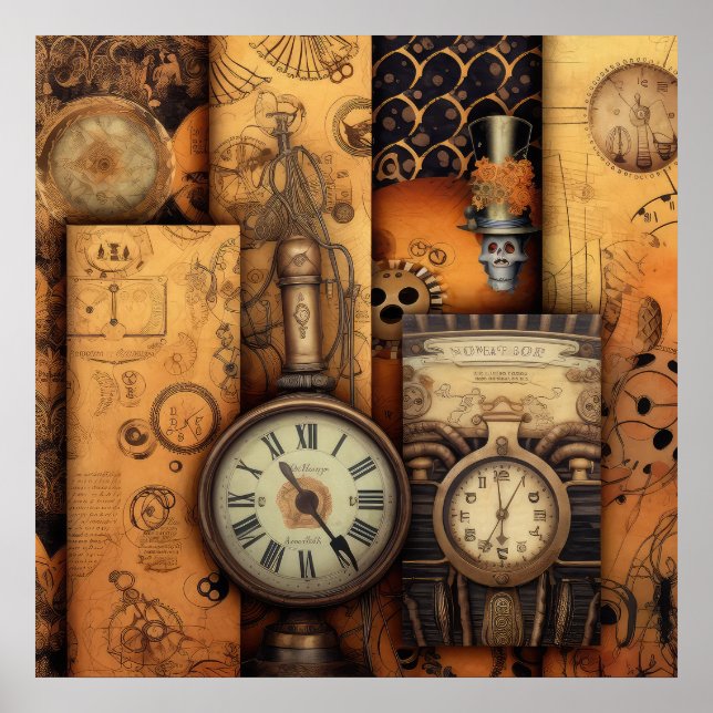 Steampunk Halloween Poster (Front)