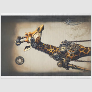 Steampunk happy camel decoupage tissue paper