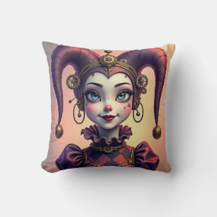 Steampunk Harlequin Cushion