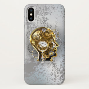 Steampunk head with manometer iPhone x case